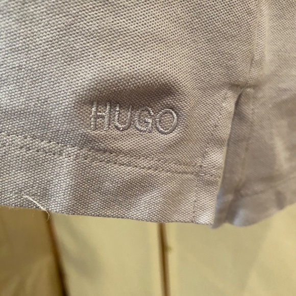 HUGO BOSS Mens Striped Polo Sz L - Picture 4 of 7